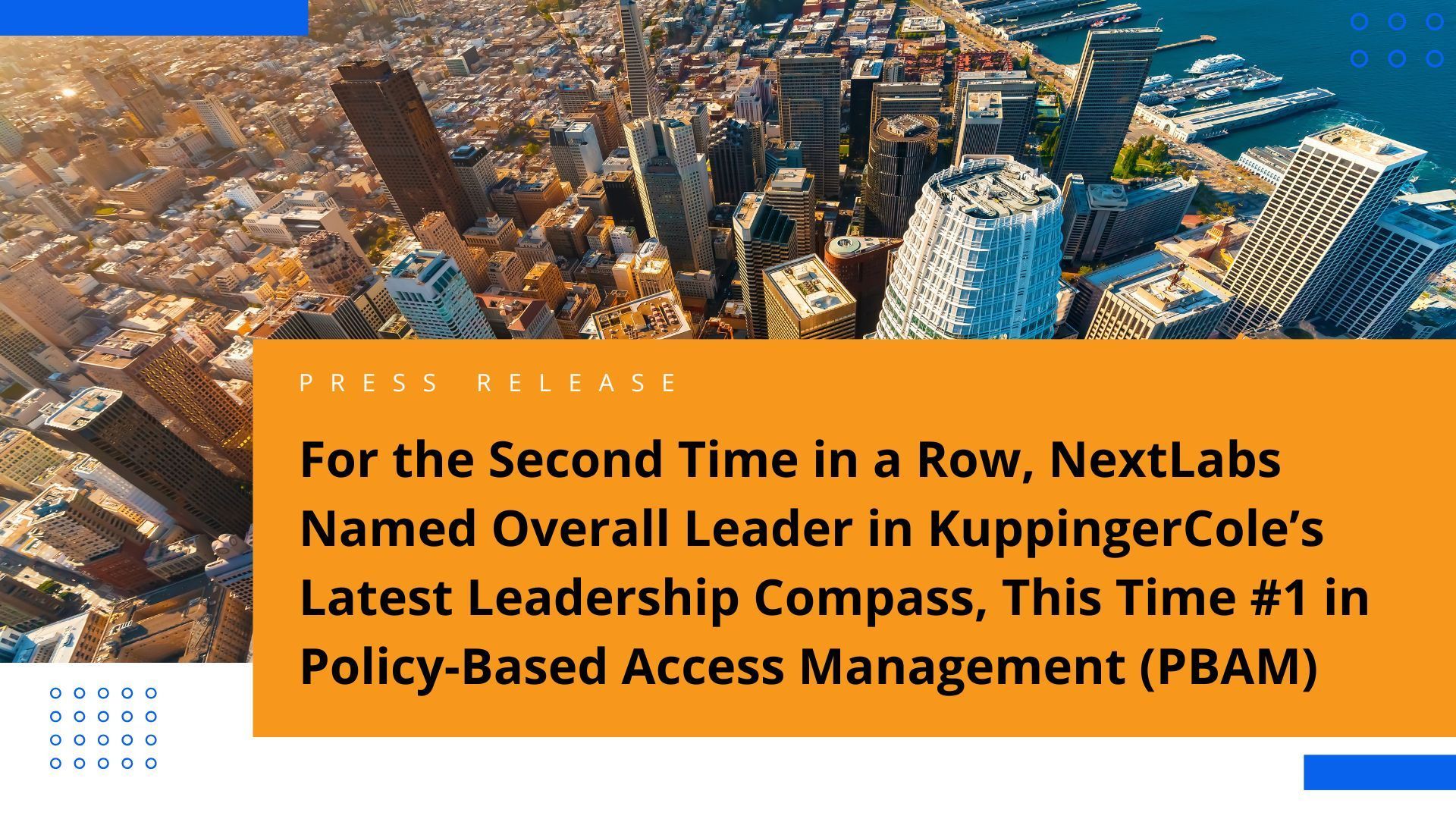 Press Release - KuppingerCole Analysts Leadership Compass for PBAM - Featured Image